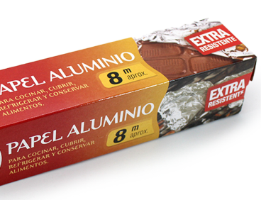 Foil de aluminio para alimentos, Papel aluminio para alimentos